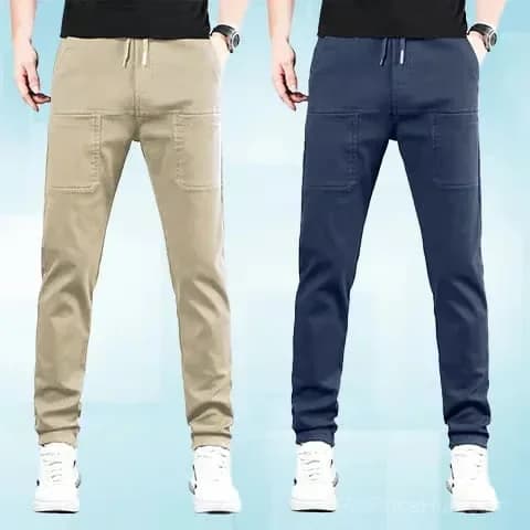 High-Stretch Multi-Pocket Cargo Pants, Black, Size S Short - View 11