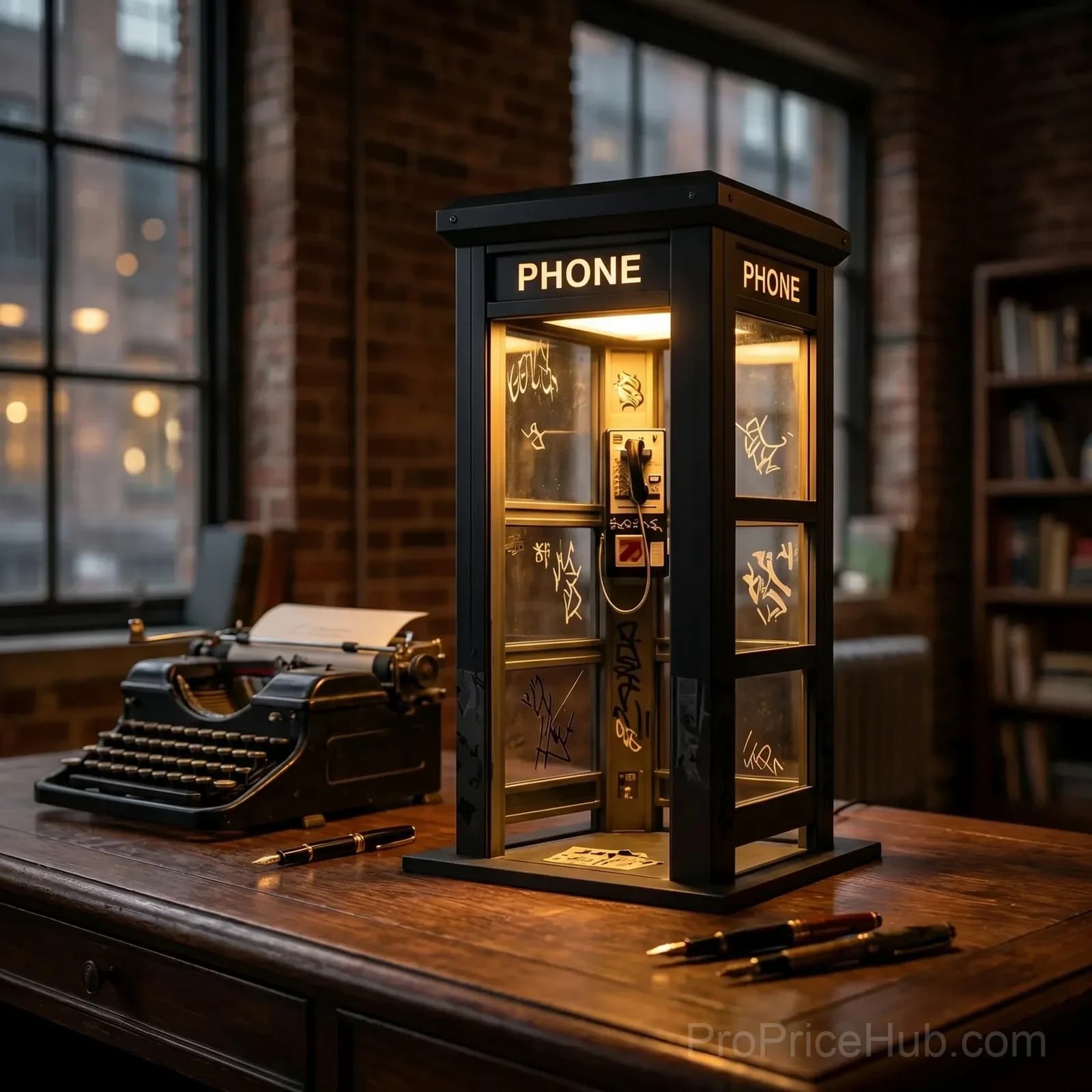 Vintage Phone Booth Ambient Lamp - View 8