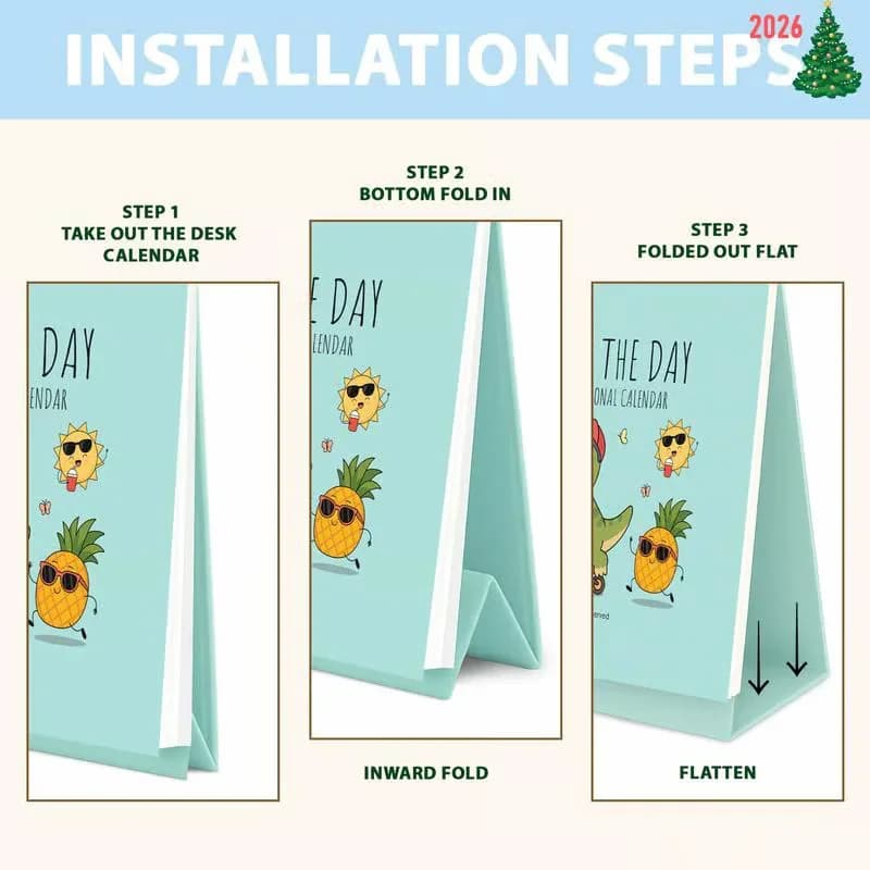 2026 Punny Motivational Tear-Off Desk Calendar - View 6
