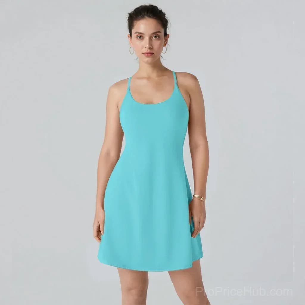 Backless Tummy Control Active Dress - View 25