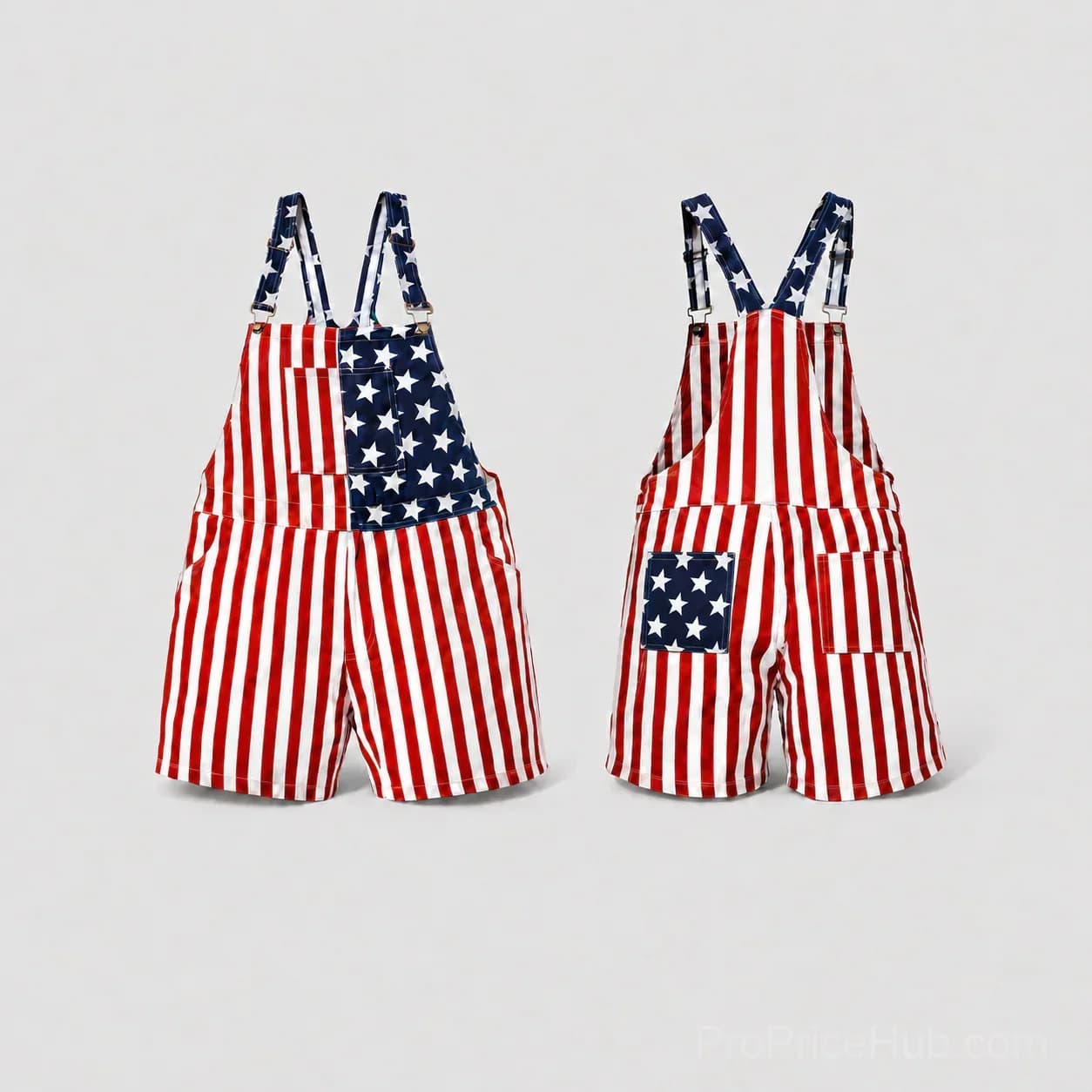 American Flag Unisex Overalls - Main