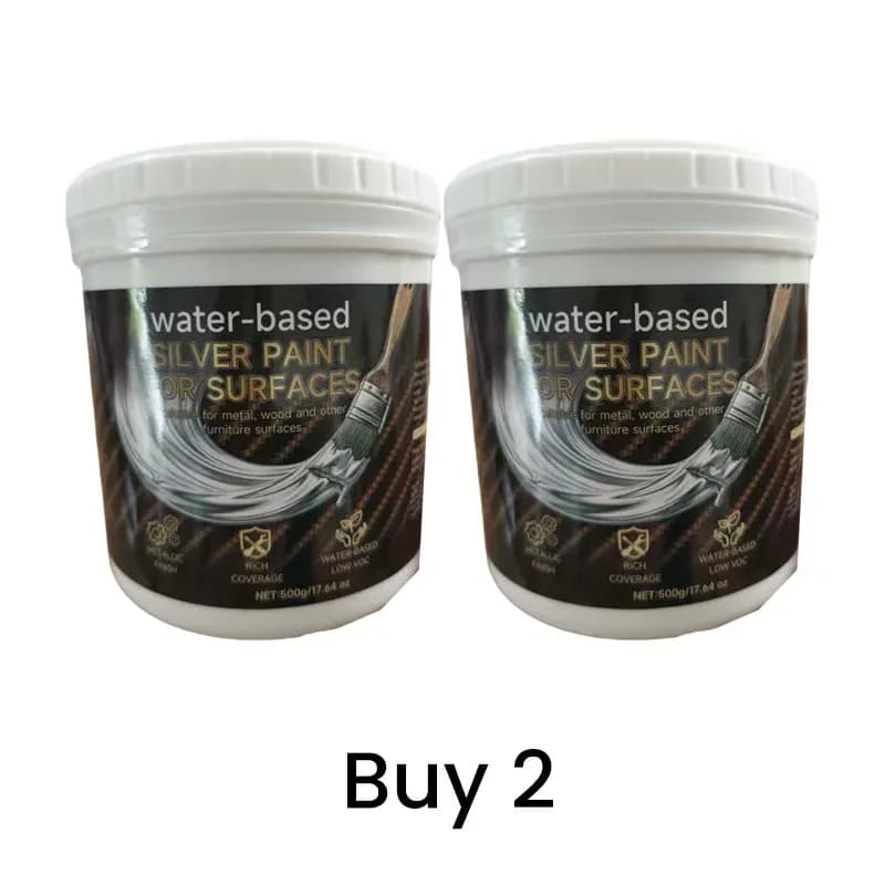 Water-Based Silver Paint for Metal and Wood, 80ml - View 17