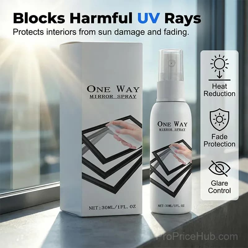 Reflective One-Way Mirror Privacy Window Spray, 1 Bottle - View 13