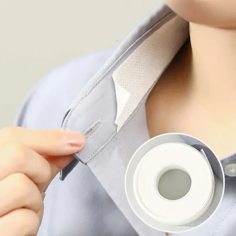 Invisible Disposable Collar & Cuff Liner Tape, White, 3m x 2.5cm - Main