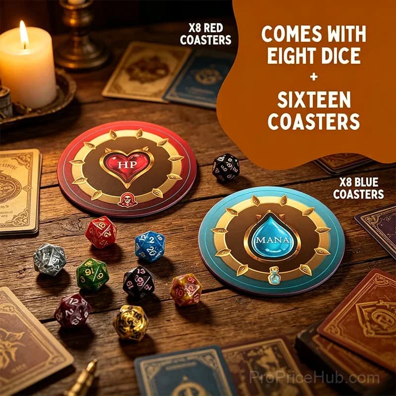 Wizards Tavern Fantasy Drinking Game with Dice and Spells - View 8