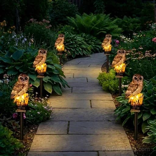 Waterproof Solar Owl Light for Garden Decor - View 15