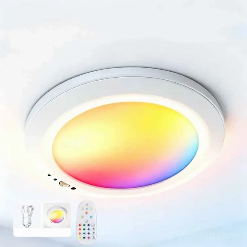 Motion Sensor Ceiling Light, 30-Second Install, 60-Day Battery - View 7