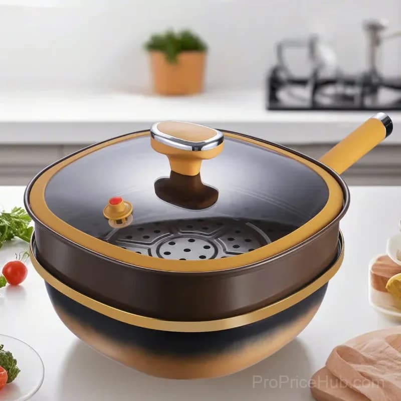 12-Inch Titanium Alloy Nonstick Pot with Lid - View 7