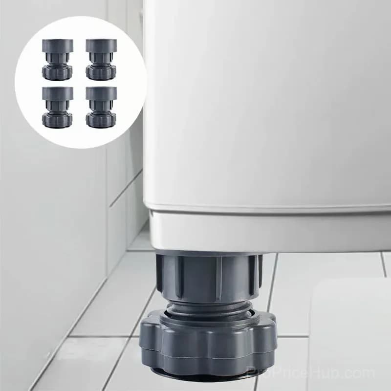 4-Piece Height-Adjustable Washing Machine Stand Set - View 6