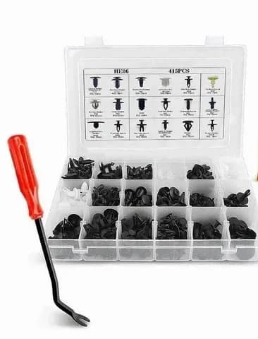 630-Piece Universal Automotive Clip and Fastener Assortment - View 17