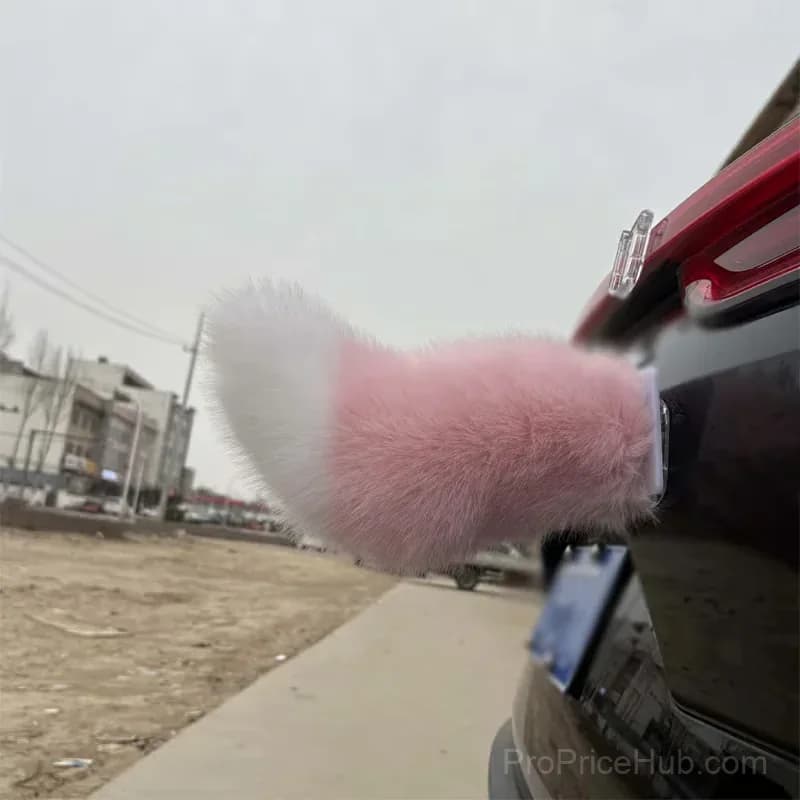 Remote Control Electric Car Tail Accessory, Pink-White - Main