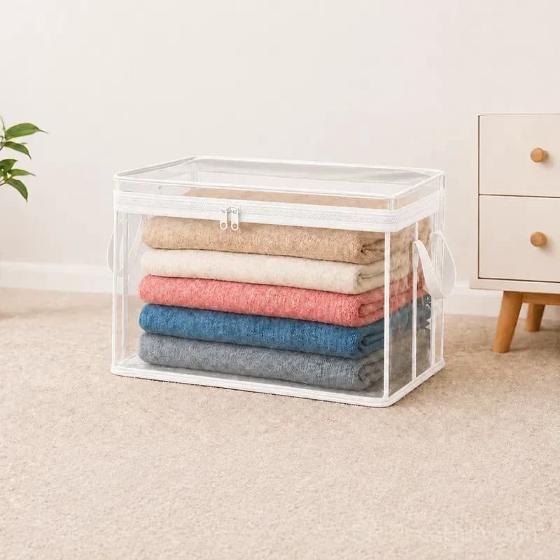 Large Heavy-Duty Thick Plastic Clear Storage Bag for Clothes, Moving & Storage - View 13