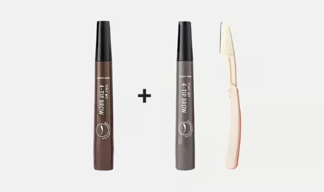 Waterproof 4-Tip Beard and Eyebrow Pen, Light Brown - View 27