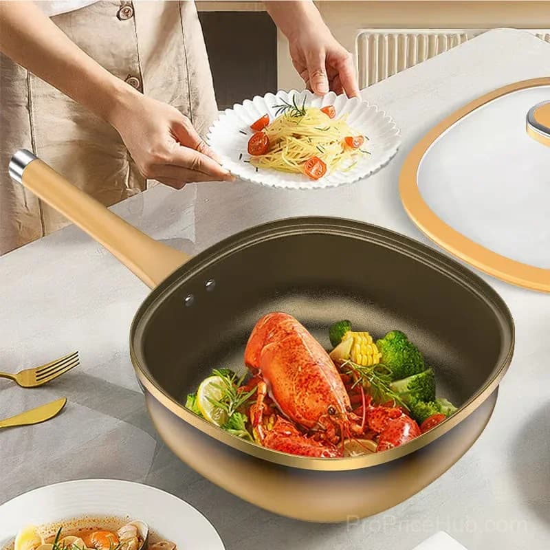 12-Inch Titanium Alloy Nonstick Pot with Lid - View 4