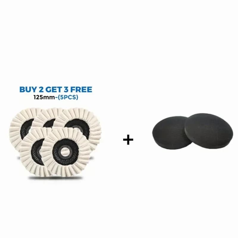 115mm Wool Felt Flap Polishing Discs, 2-Pack - View 19