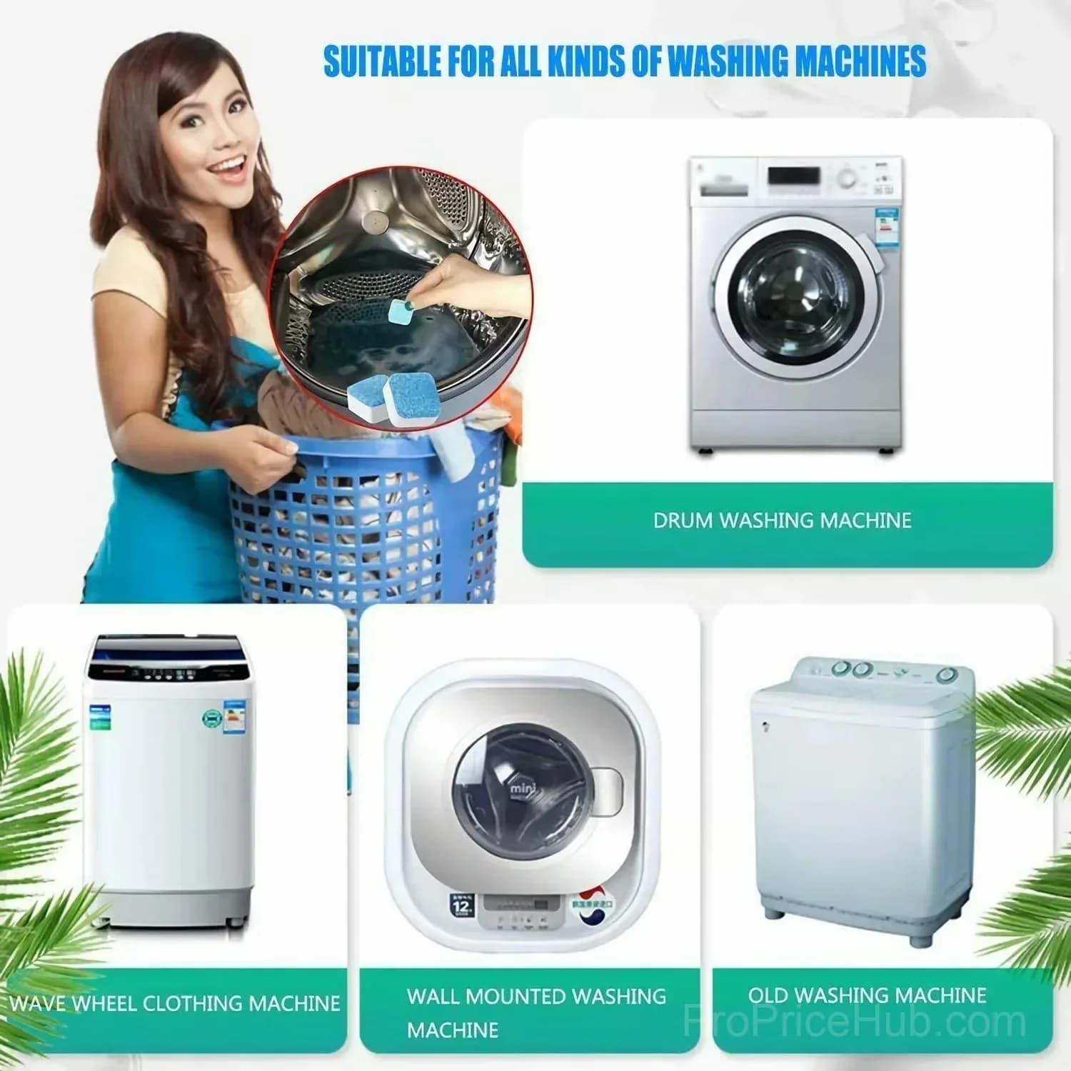 Washing Machine Deep Cleaner Tablets, 24 Count (2 Boxes) - View 7