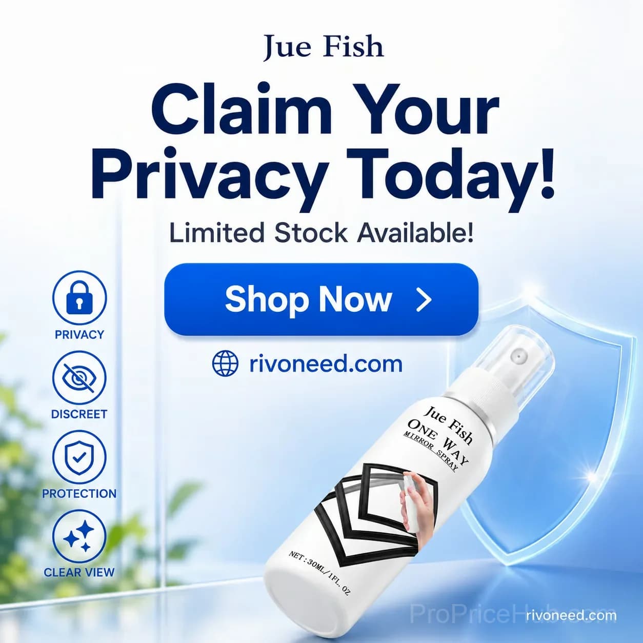 Reflective One-Way Mirror Privacy Window Spray, 1 Bottle - View 4