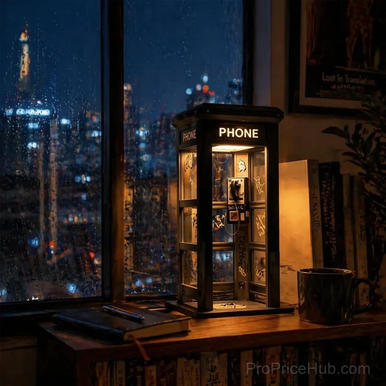Vintage Phone Booth Ambient Lamp - View 12