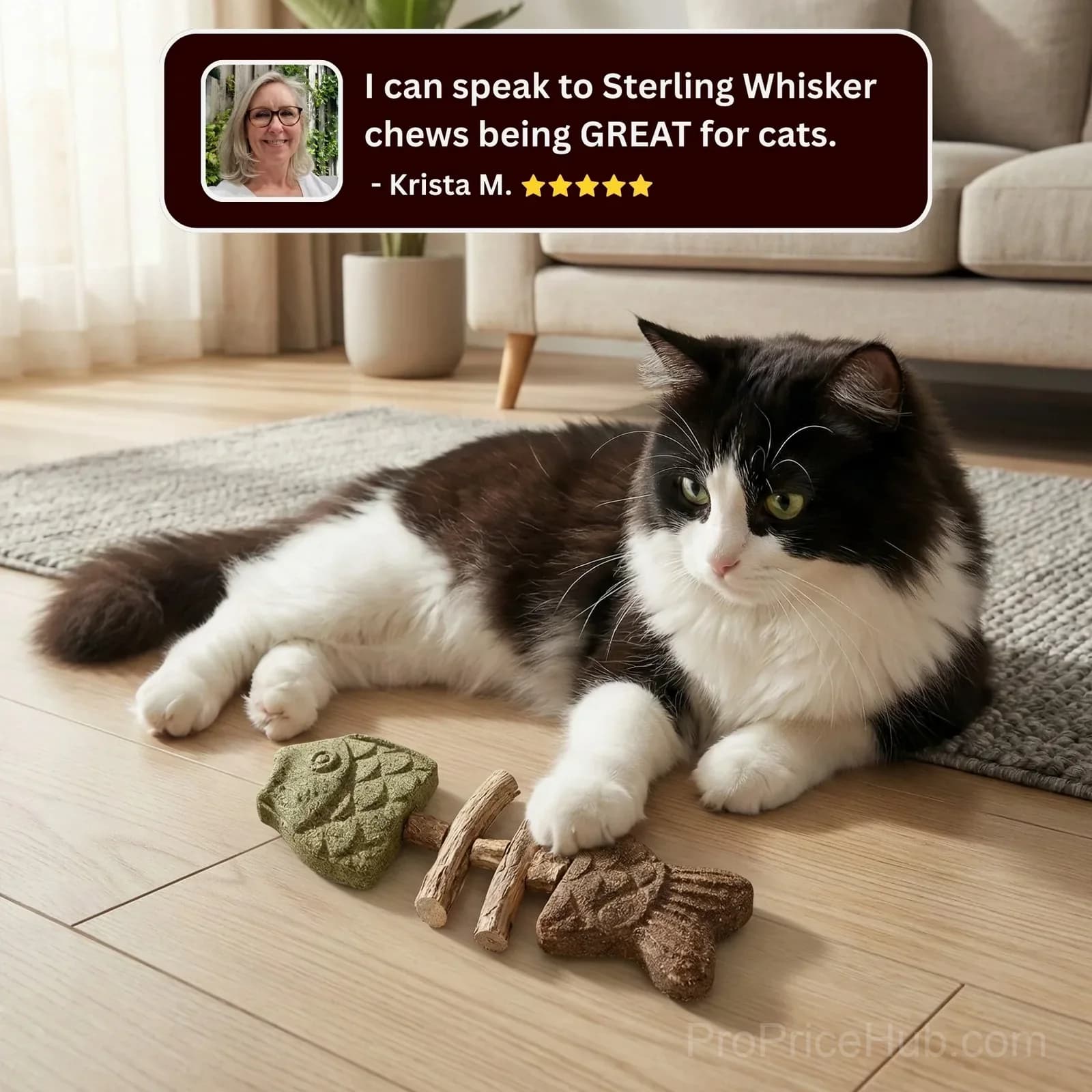 Catnip & Silvervine Chew for Cats - View 3