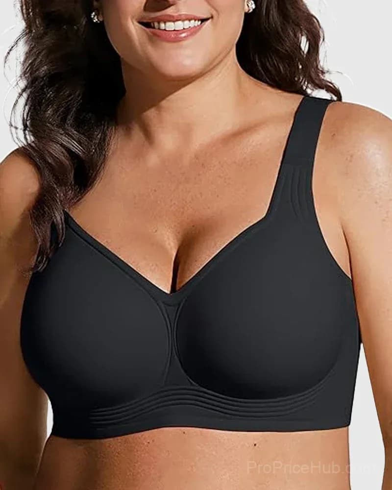 Comfortable Wireless Full Coverage Jelly Smoothing Bra - View 12