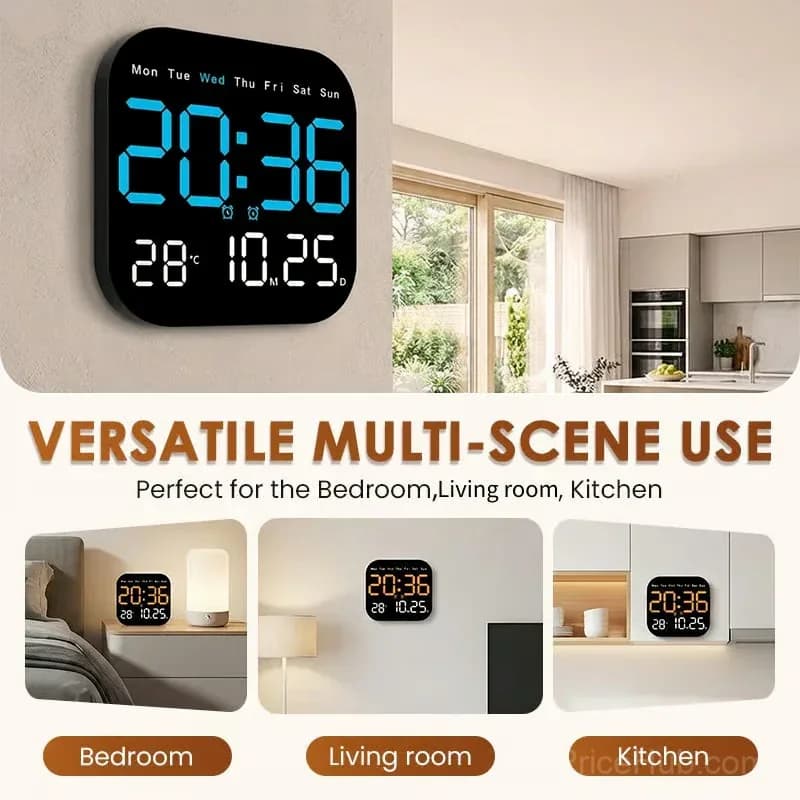 Multifunctional Digital Alarm Clock for Home & Office - View 6