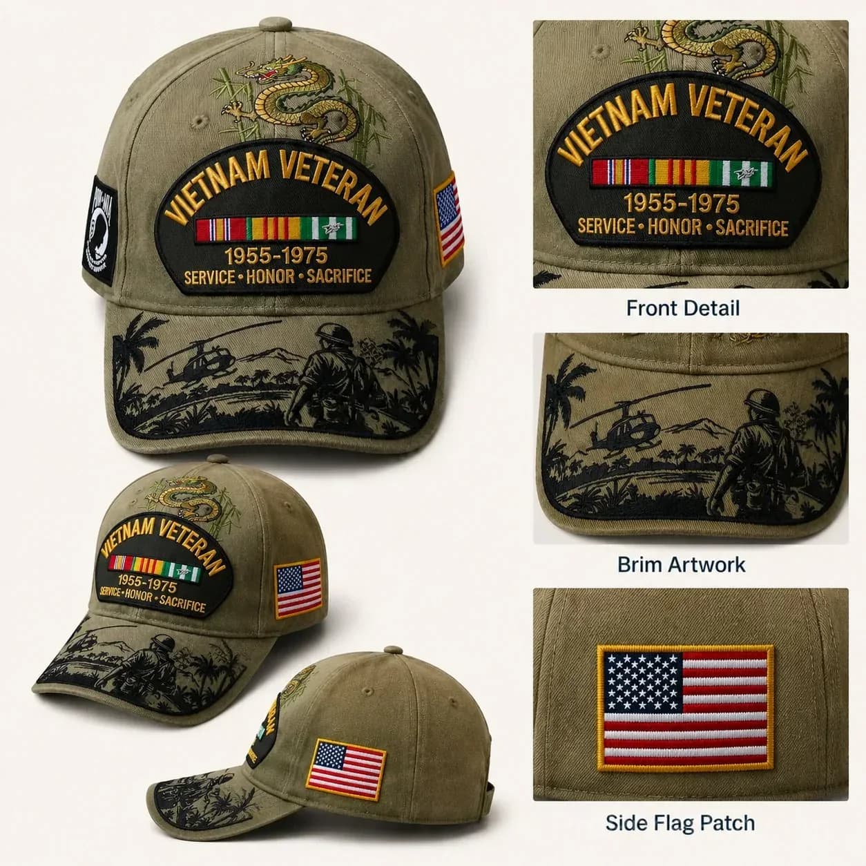 Vietnam Veteran Tribute Cap - Alt