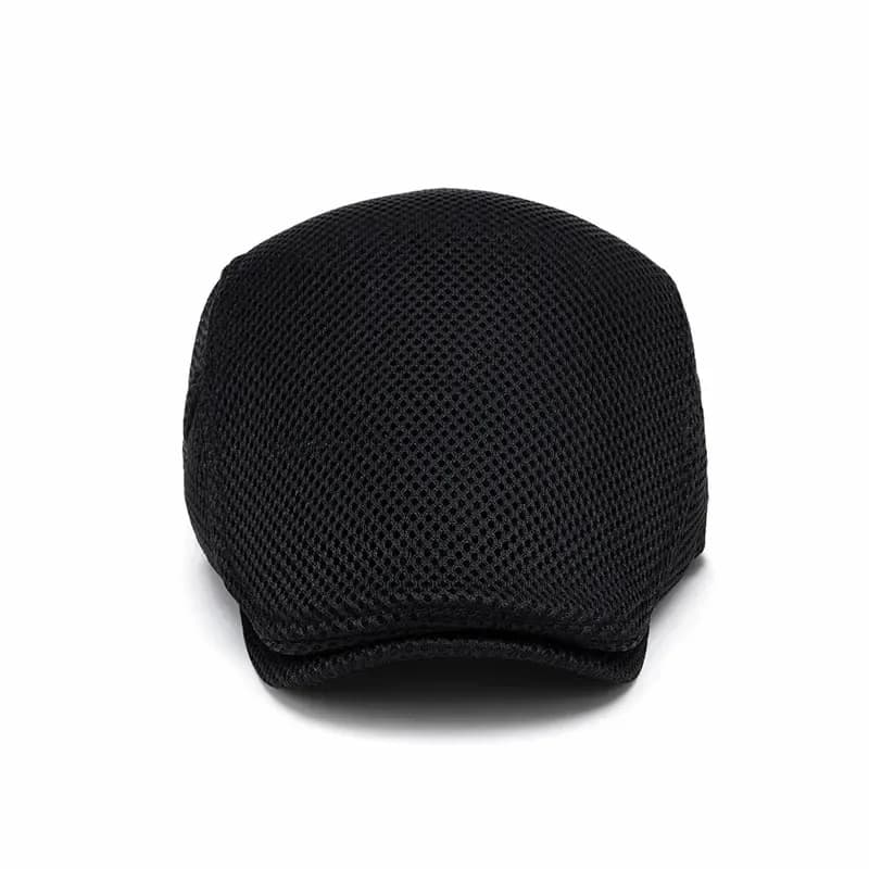 Men's Breathable Mesh Flat Cap – Adjustable Newsboy Ivy Beret Summer Hat - View 26
