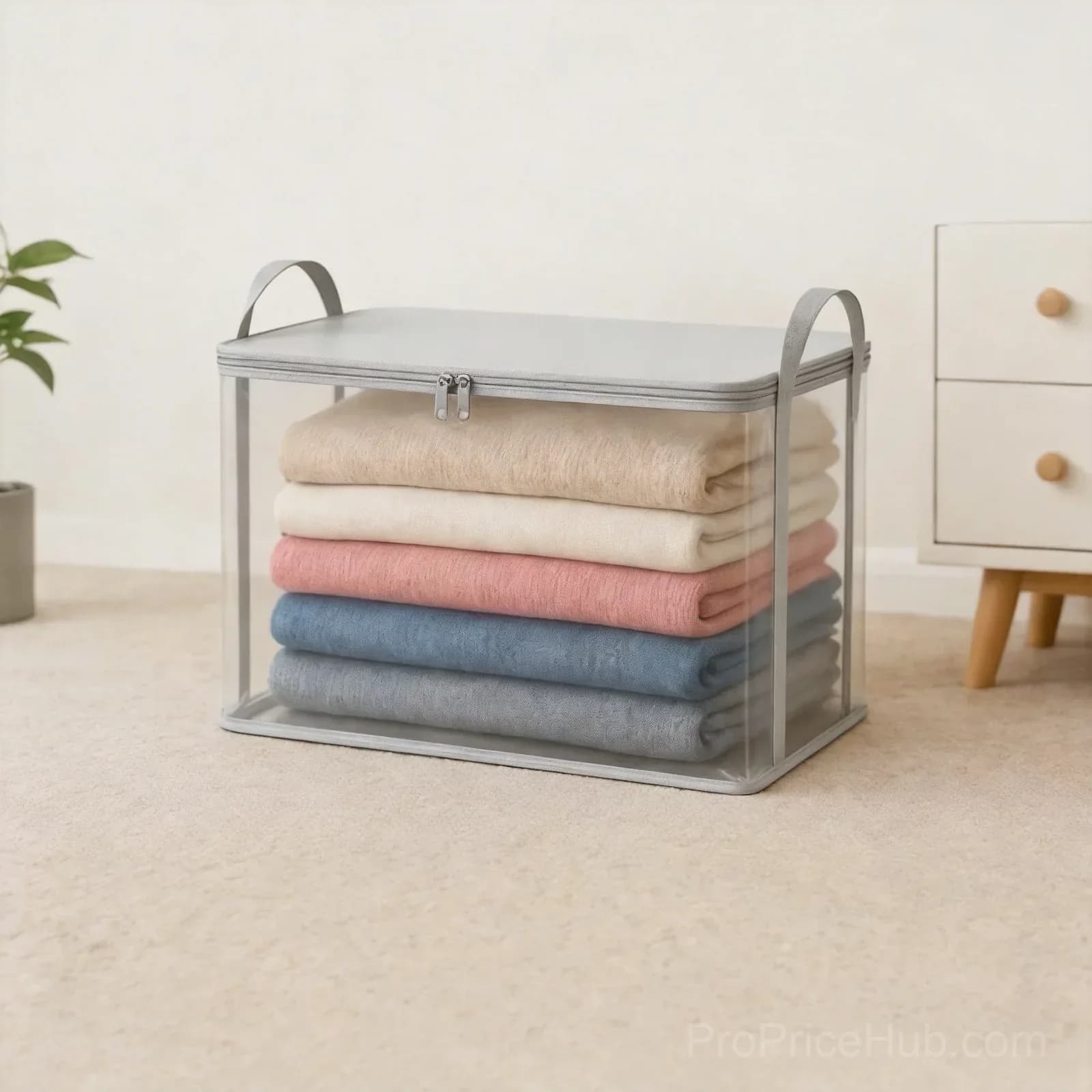 Large Extra-Strong Clear Plastic Storage Bag, Horizontal, 1 Pack - View 7
