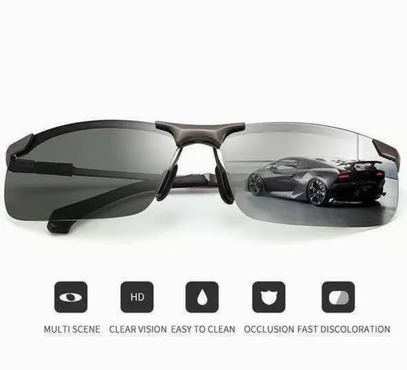 Photochromic Polarized Sunglasses, Black Lenses, 1 PC - View 2
