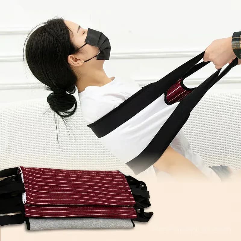 Stand Assist Transfer Bed Pad with Handles, Red Regular - View 2