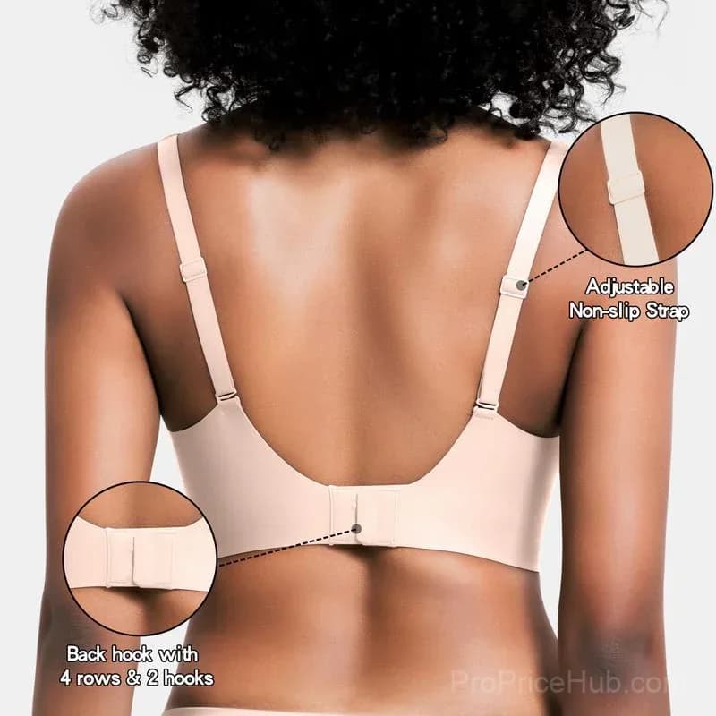 Comfort Fit Seamless Wireless Bra - Alt