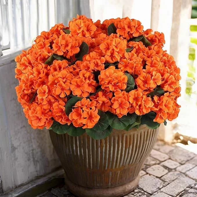 Artificial Geranium Flowers for Outdoors - View 6