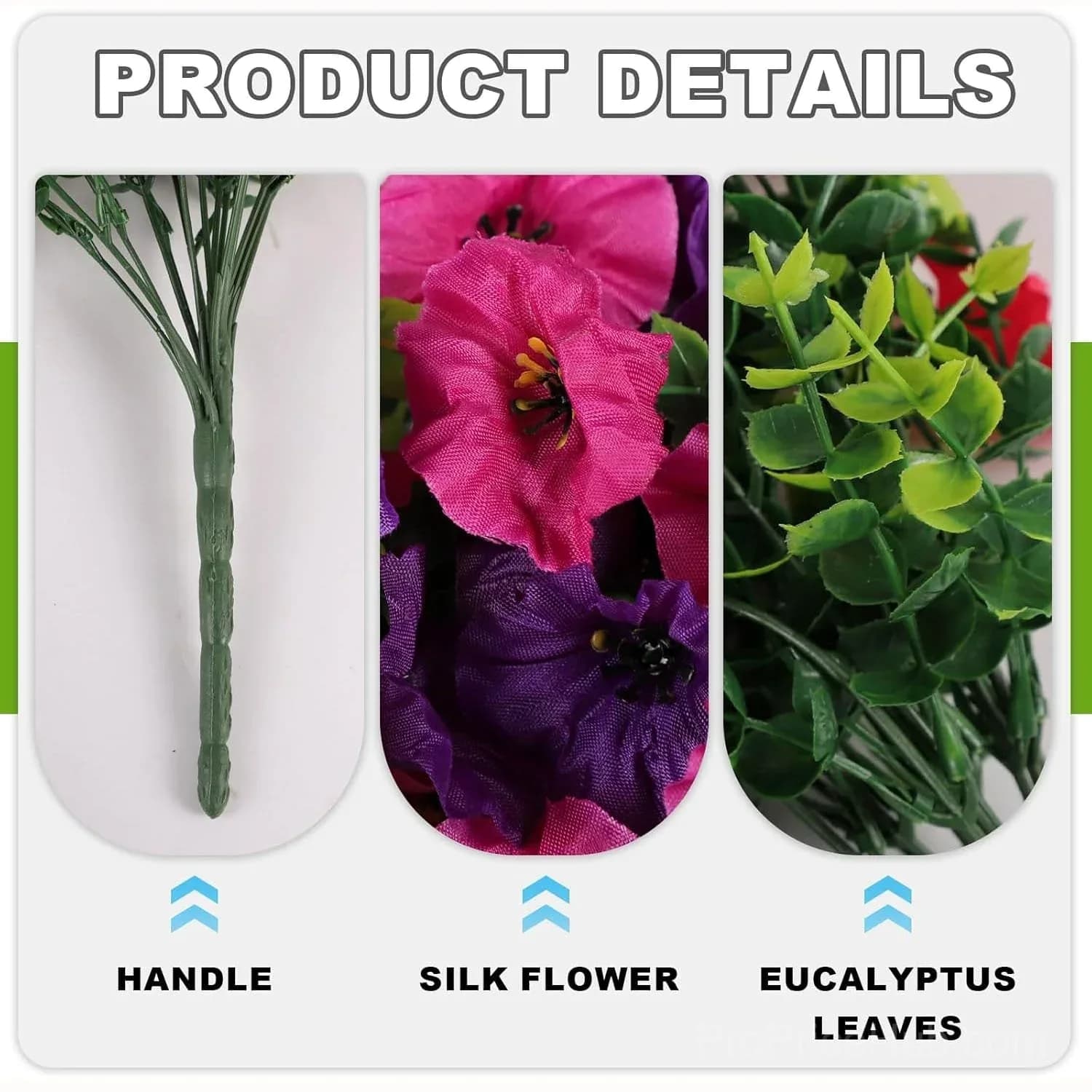 Artificial Faux Flowers for Home Garden Porch Window Box Decor - View 12