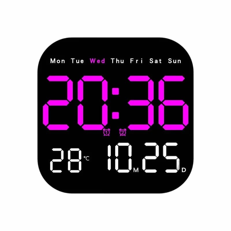 Multifunctional Digital Alarm Clock for Home & Office - View 14