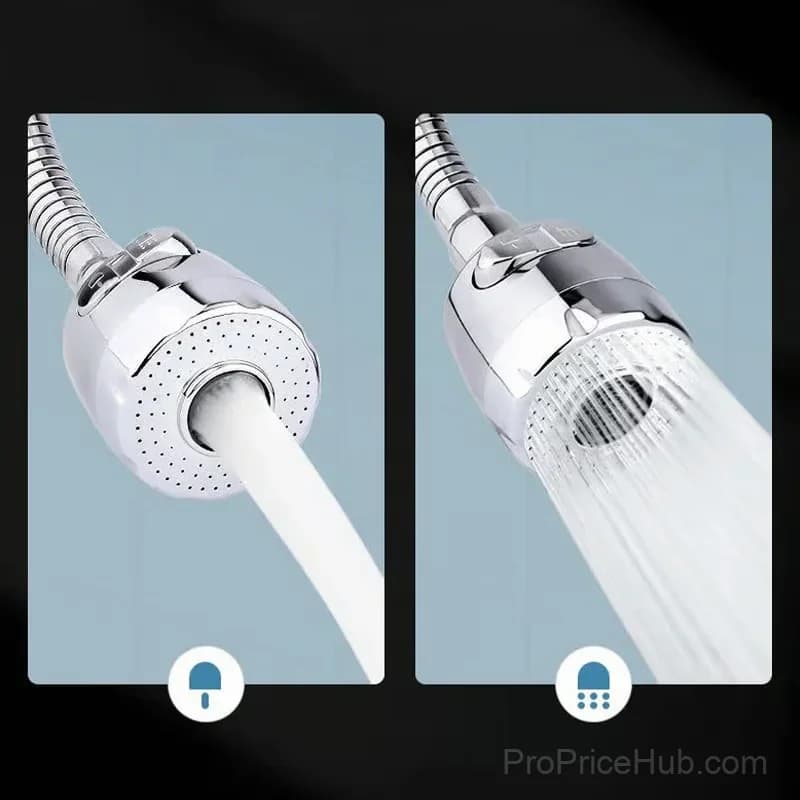 Kitchen Faucet with 360° Swivel Handheld Pressure Sprayer - Alt