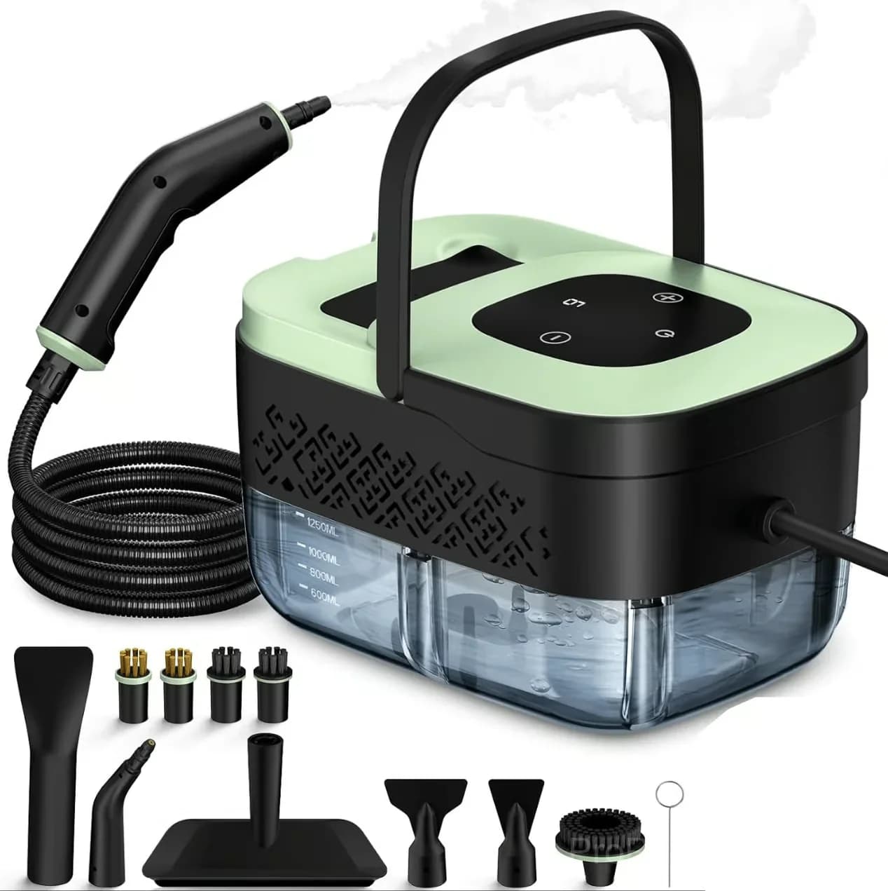 Portable High-Steam Cleaner for Car and Home, Cyan - Main
