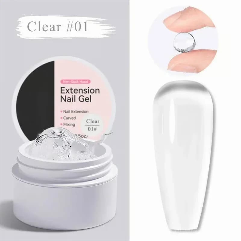 Clear Nail Extension Builder Gel Without Tools - Main