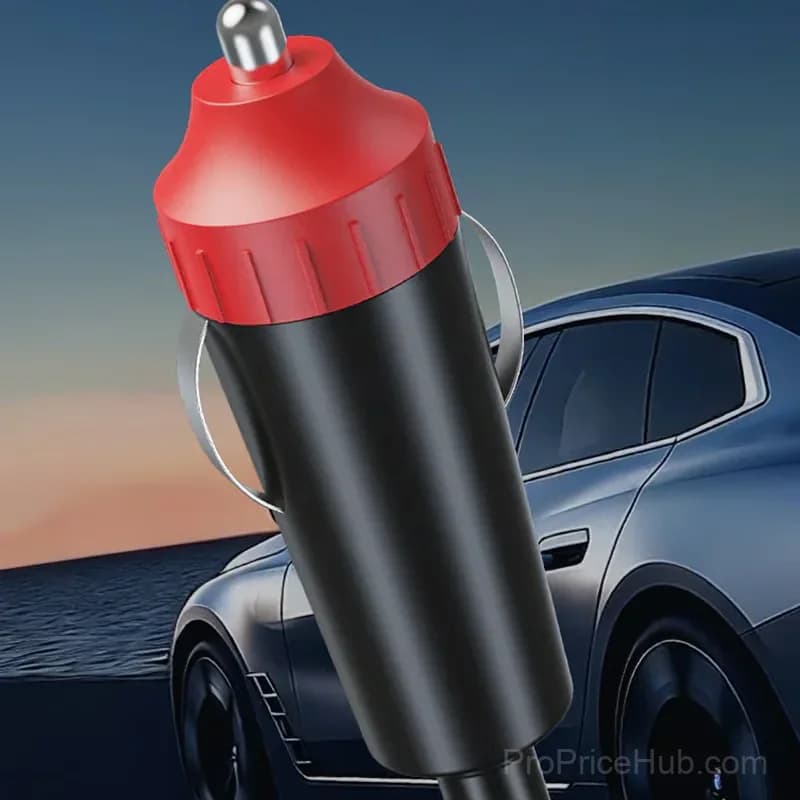 Multifunctional Car Charger with AC Outlets and USB Ports - View 8