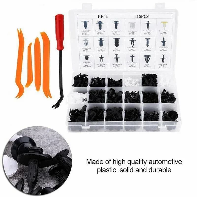 630-Piece Universal Automotive Clip and Fastener Assortment - View 8