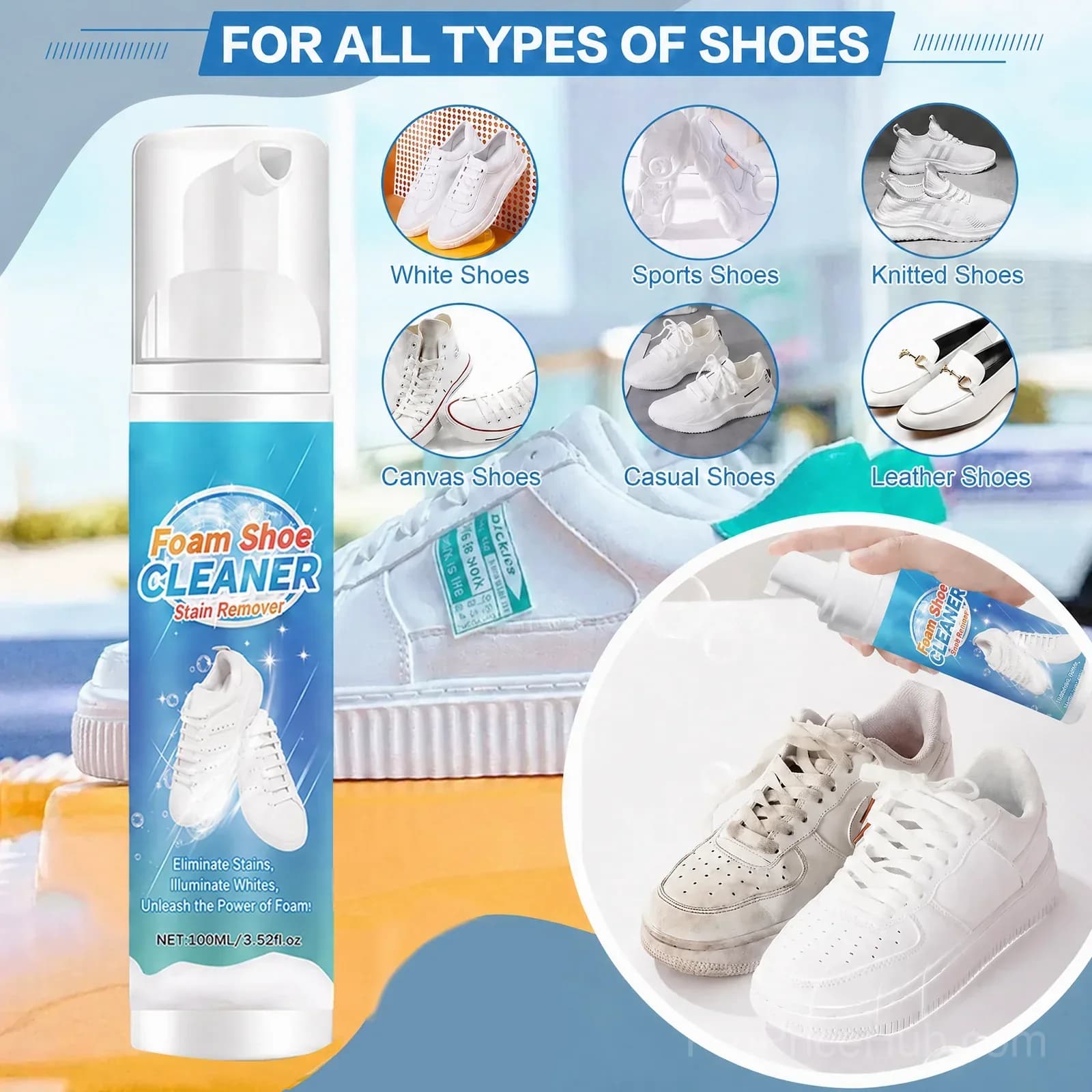 Shoe Cleaning Kit for Leather, Suede, Canvas, and Mesh - View 4