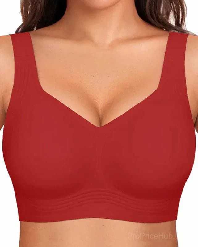 Comfortable Wireless Full Coverage Jelly Smoothing Bra - View 15