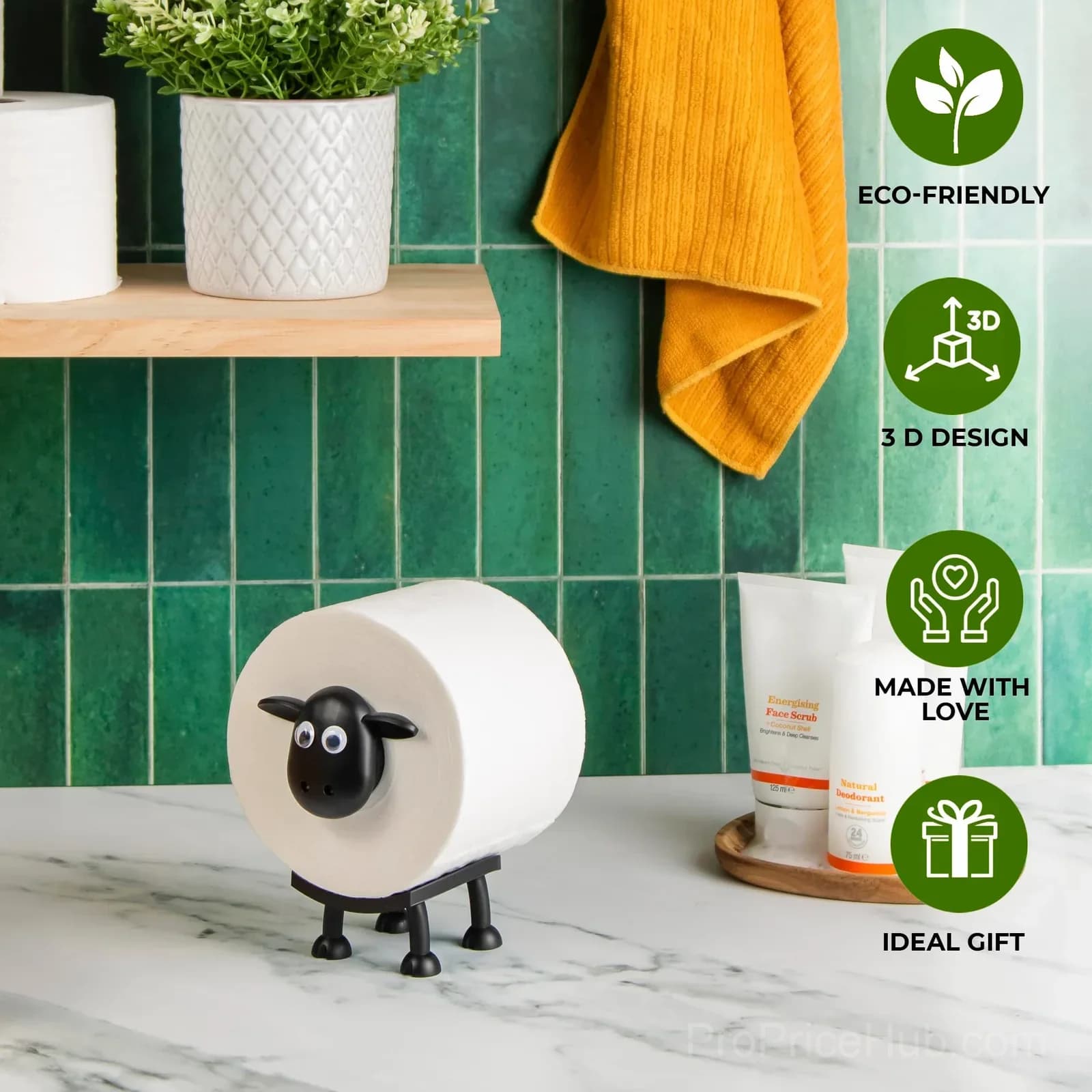 Sheep Toilet Paper Roll Holder, Funny Bathroom Decor - View 3