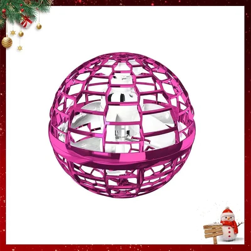 Blue Flying Rotating Hover Ball Novelty Toy - Alt