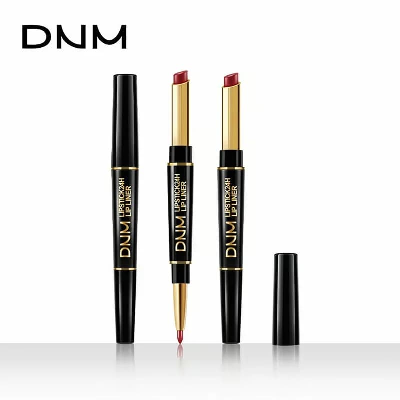 2-in-1 Waterproof Lipstick Lip Liner - #01 Sexy Red - Alt
