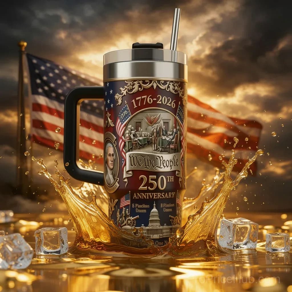 U.S. 250th Anniversary Commemorative Travel Tumbler 1776-2026 - View 2