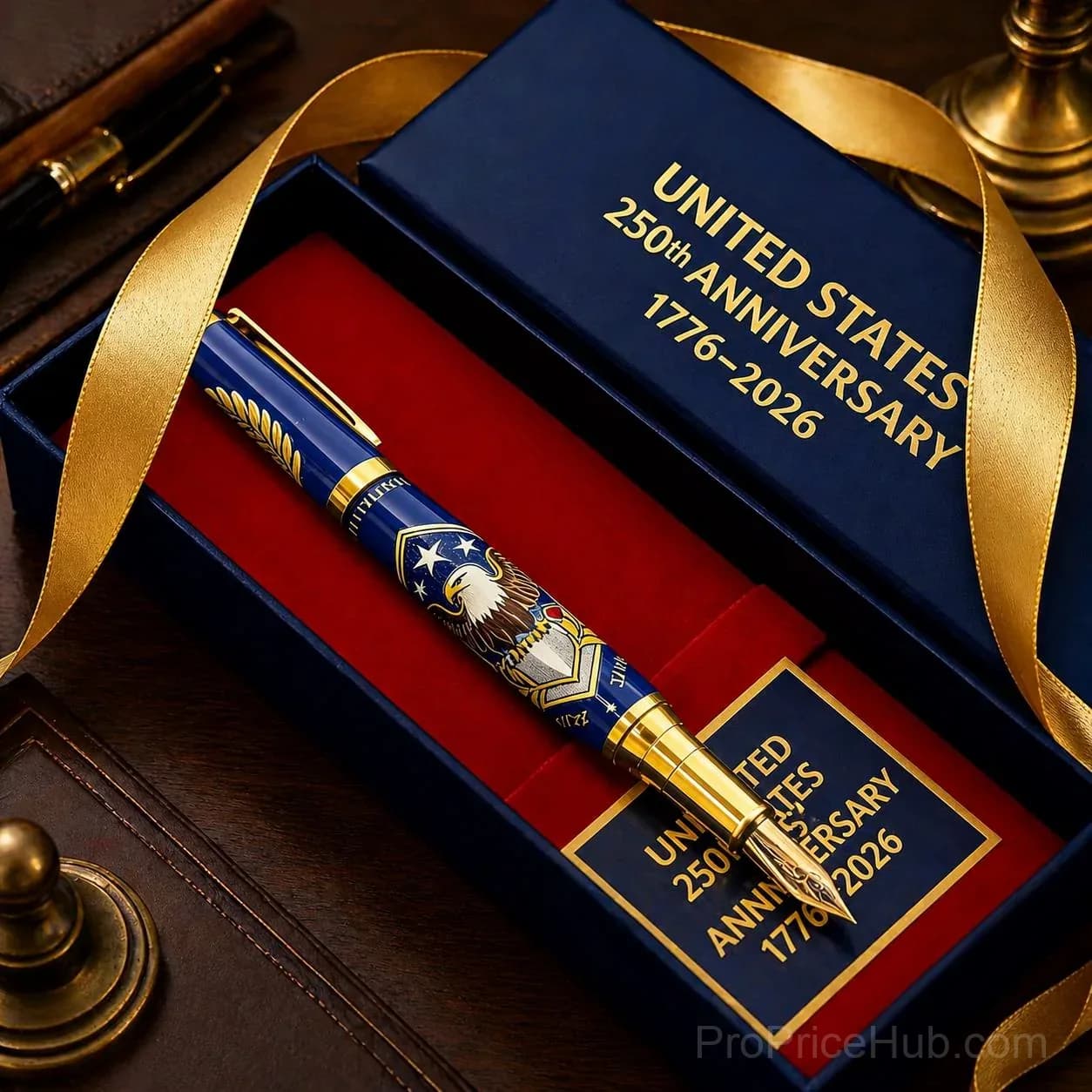 USA 250th Anniversary Patriotic Notebook & Pen Set - View 14