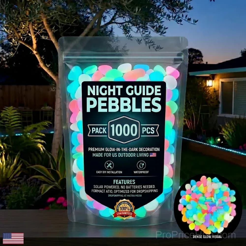 Colorful Glow-in-the-Dark Garden Stones - Main