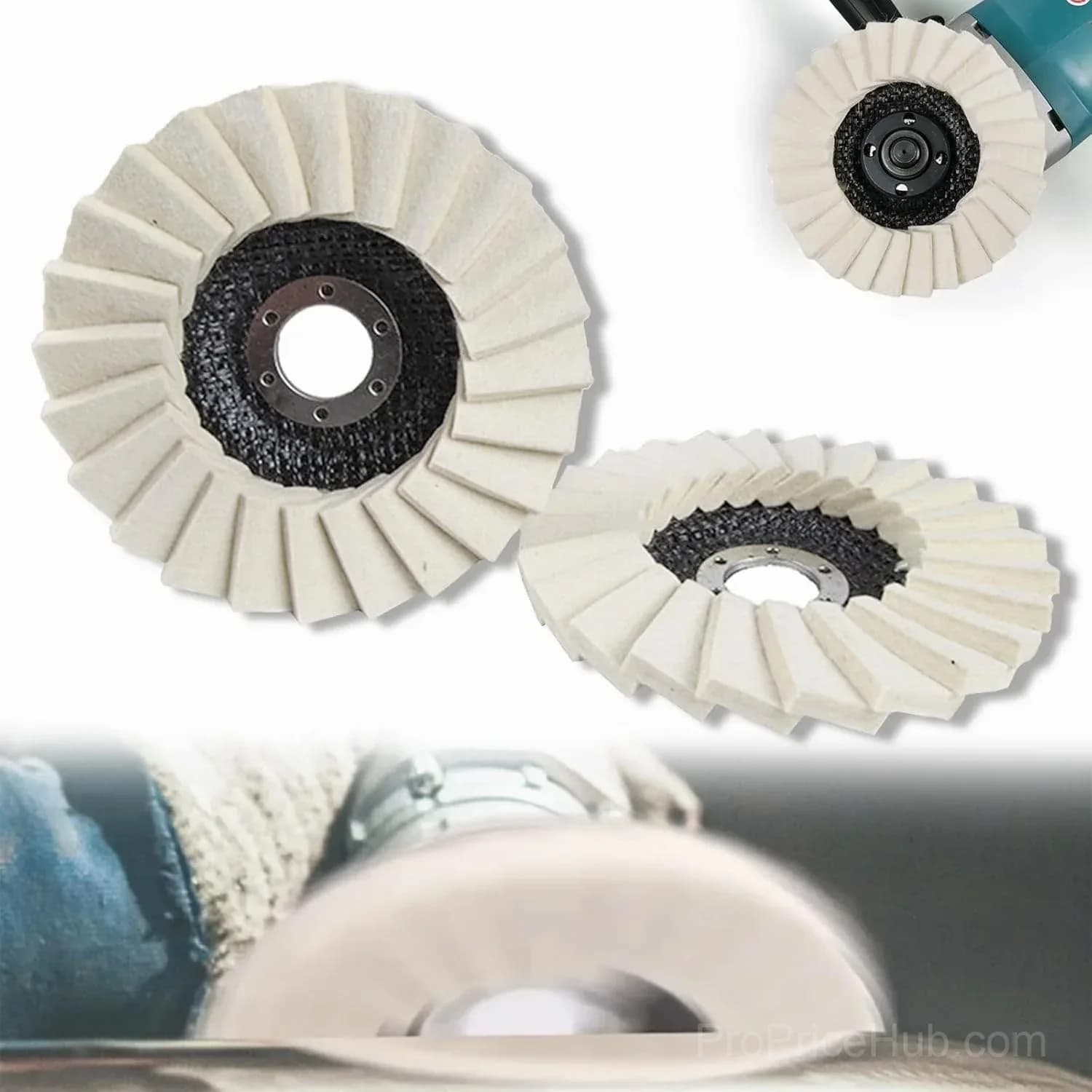 Industrial-Grade High-Density Compressed Wool Polishing Disc - Main