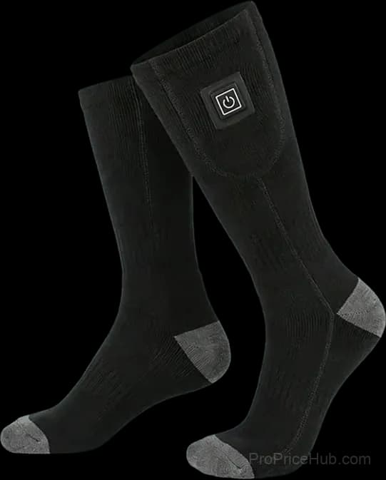 Adjustable Heated Socks, Black, Constant Temperature, 1 Pair - Main