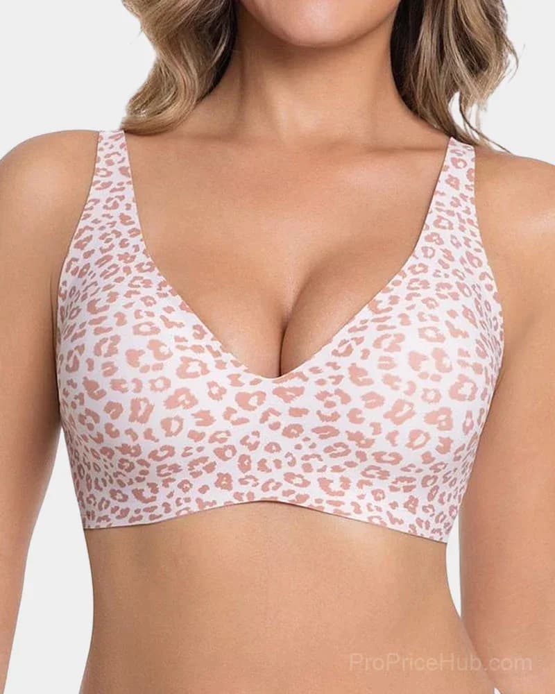 Seamless Deep V Push-Up Wireless Bra - View 14